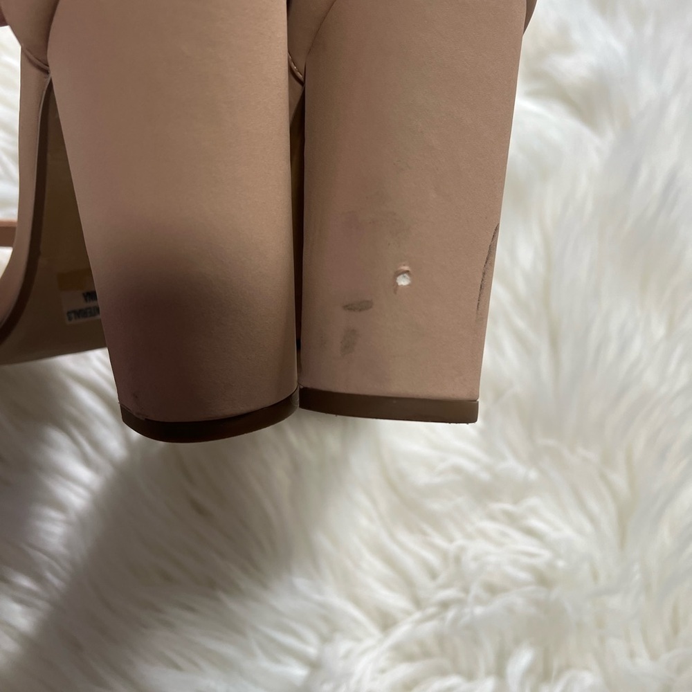 Tan Ankle Strap Heels - Picture 7 of 7